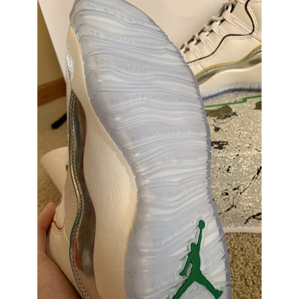 Air Jordan 10 Retro Wings Mens Size 8 White Clover Multi CK4352-103 New In Box